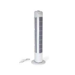 Gerimport - Moderne Torenventilator - Tower fan - Wit - 45W - 15x15x79cm