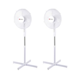 2x stuks staande ventilatoren wit 40 cm 42W - Staande ventilatoren