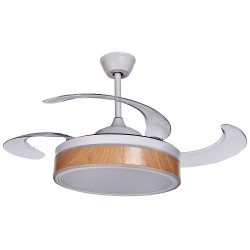Beliani FREMONT - Plafondlamp met ventilator-Wit-IJzer